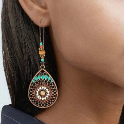 Αποκριάτικα Σκουλαρίκια Bohemian Mosaic Earring - Σετ 2 τεμ.